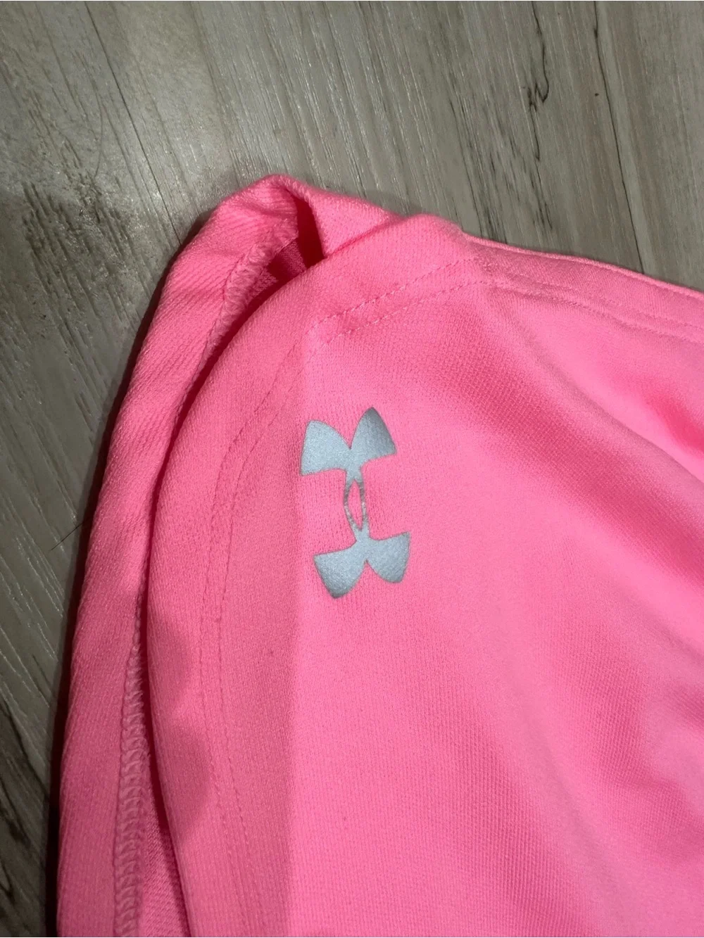 Under Armour Neon Pink Women's Athletic Shorts with Branded Waistband